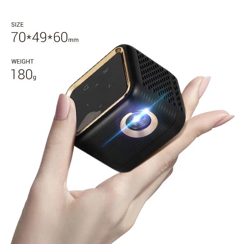 2024 Mini USB portatile tascabile 1080P piccolo proiettore altoparlante cinema home office regalo per bambini giochi all'aperto batteria proiettori per telefono
