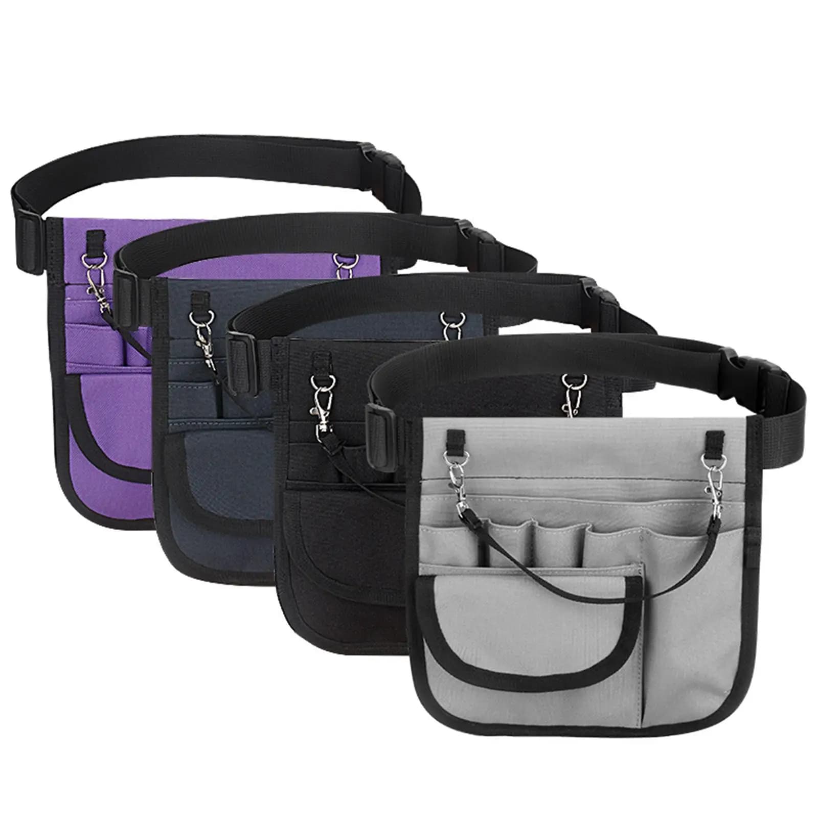 Marsupio Infermieristico Resistente con Tasche Multiple, Borsa da Lavoro per Infermiere, Porta Nastro, Organizer da Cintura per Donne Infermiere