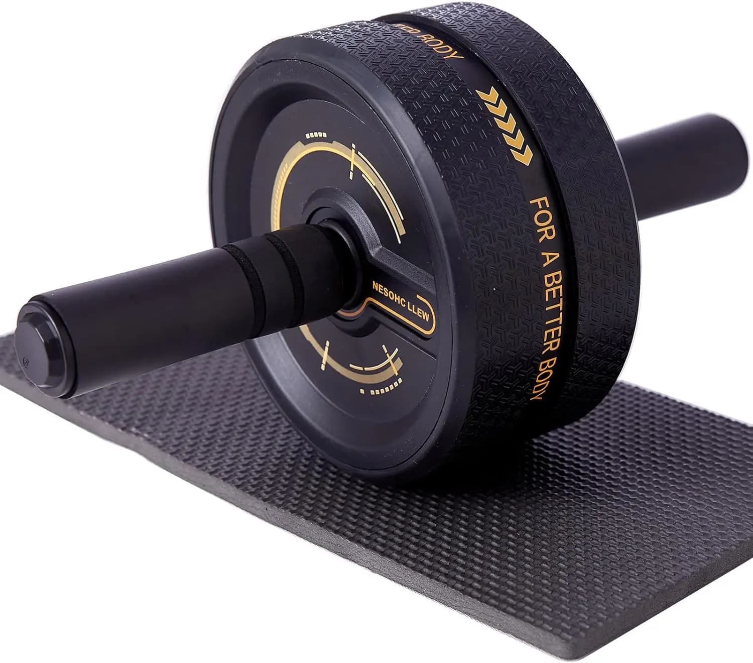 Upgraded Ab Roller Wheel. Abdominal Training Roller for Men/Women, Abdominal Wheels Widened to 3.4 ", Rubber Tread of The Abdomi