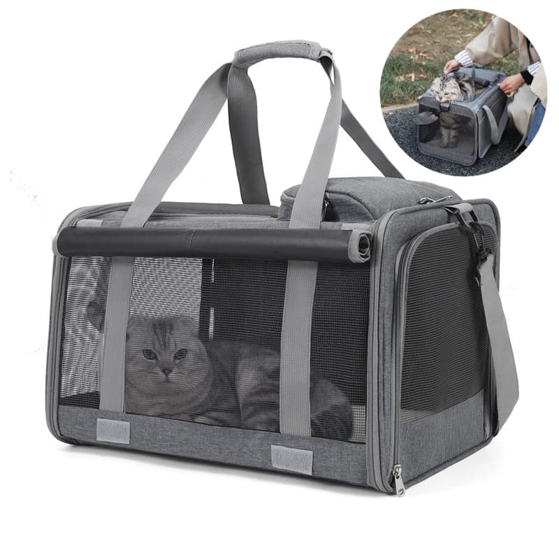 Dog Cat Carrier Bag Pet Puppy Travel Bags Breathable Mesh Small Dog Cat Dogs Outdoor Tent Carrier Outgoing Pets Bag Handbag.