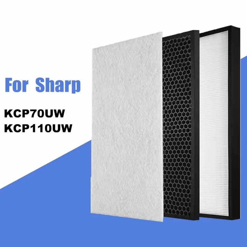 True HEPA Filter FZ-P11HFU filtro deodorante a carbone attivo FZ-J80DFU per modelli Sharp KCP70UW e KCP110UW