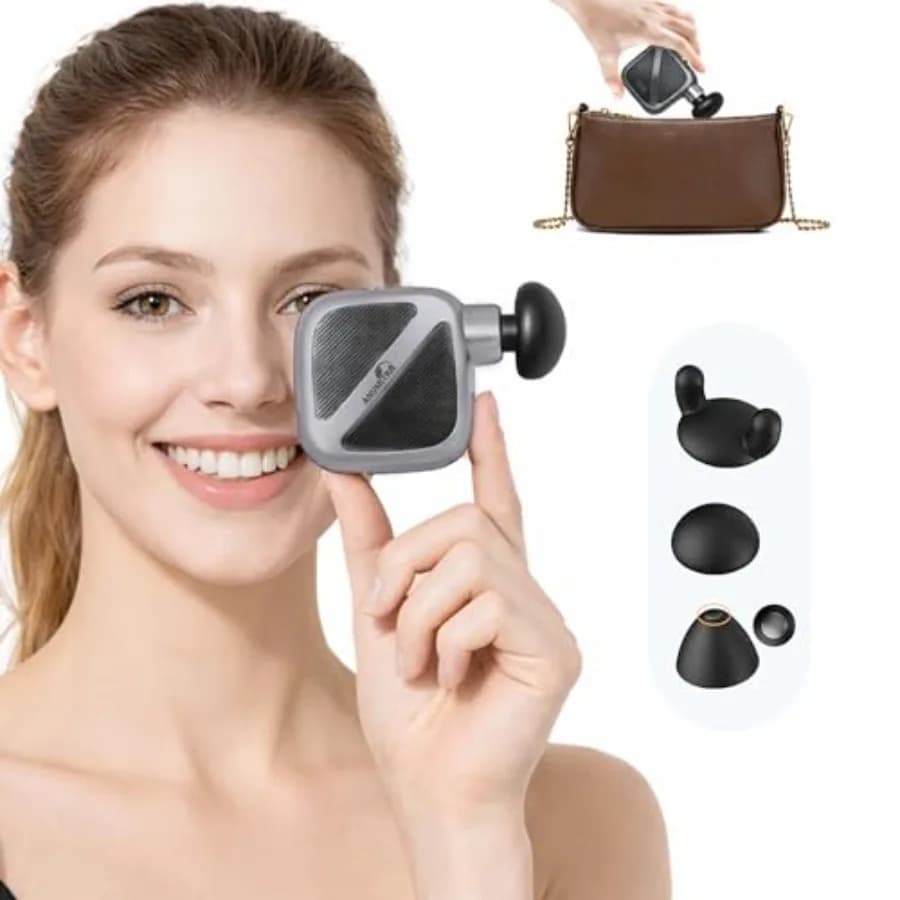 Mini Pocket Massage Gun, Portable Massage for Deep Muscle Lift, Ideal for Travel, Office and Gym, Gift Perfect for