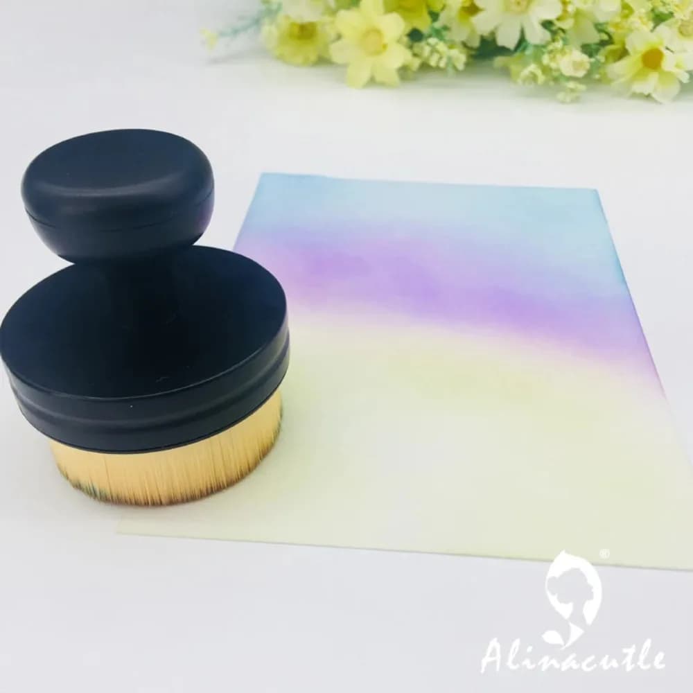 Strumenti per sfumare Pennello Disegno Pennello per pittura Pennelli per trucco Kit piatto Pennelli per pittura per trucco per carta Scrapbooking fatta a mano