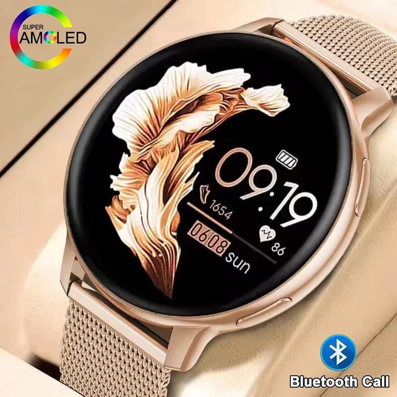 New Smartwatch 2026 with Bluetooth Call, Women's Fashion Watch, Custom Dial, Tracker Fitness and Health for Men, Compatible with Android and iOS