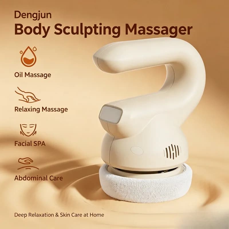 TZJ Handheld Portable Muscle Massage Gun Rechargeable Body Relax Tool for Back Waist Shoulder Use