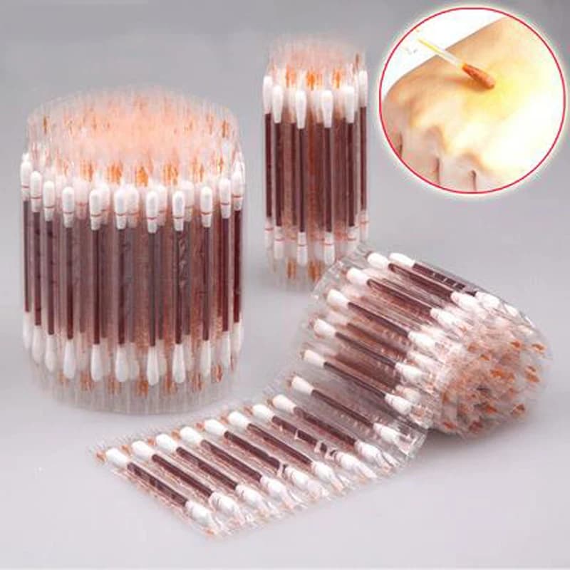 50/100 Pz Iodophor tampone di cotone disinfezione tampone di cotone infantile ombelico ferita disinfezione tampone di cotone con iodio alcol usa e getta