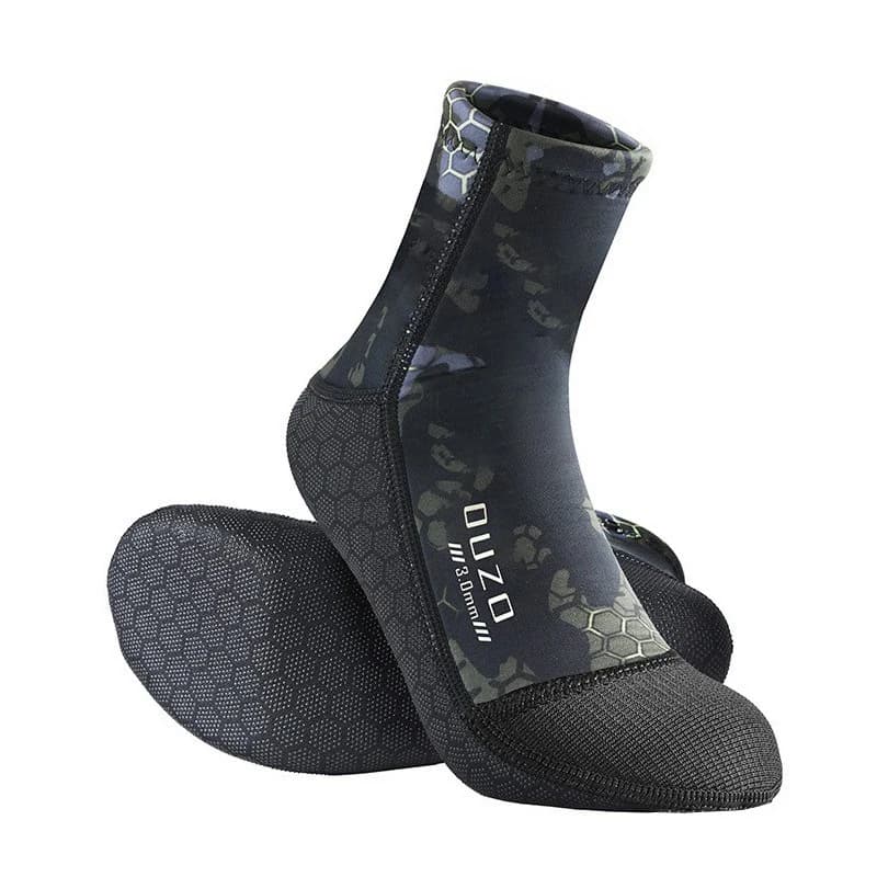 Men Women's 3mm Neoprene Snorkeling Diving Socks Warm Wear-resistant Non-slip Swimming Surfing Boating Water Sports Beach Socks