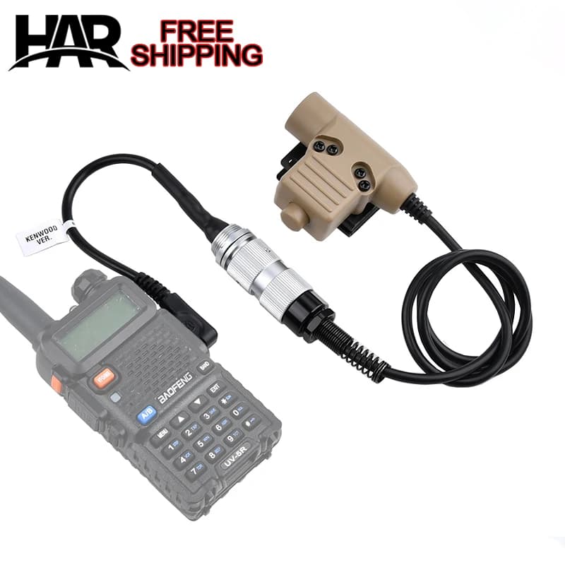 BaoFeng PTT per Z-tactical TAC-SKY headset HD01 HD03, a prc-624 PRC-148 152A PRC-152 Walkie talkie tactical u94 PTT 6pin