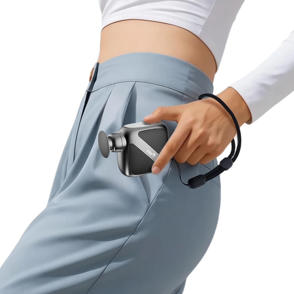 Smart Library Mini Multifunction Portable Thermal Massage Gun Portable Sports Massage Gun for Indoors for Deep Muscle Band