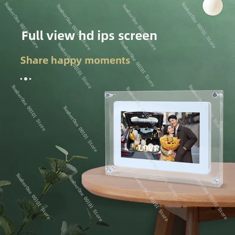 5 inch transparent acrylic digital photo frame electronic album IPS screen digital player advertising machine