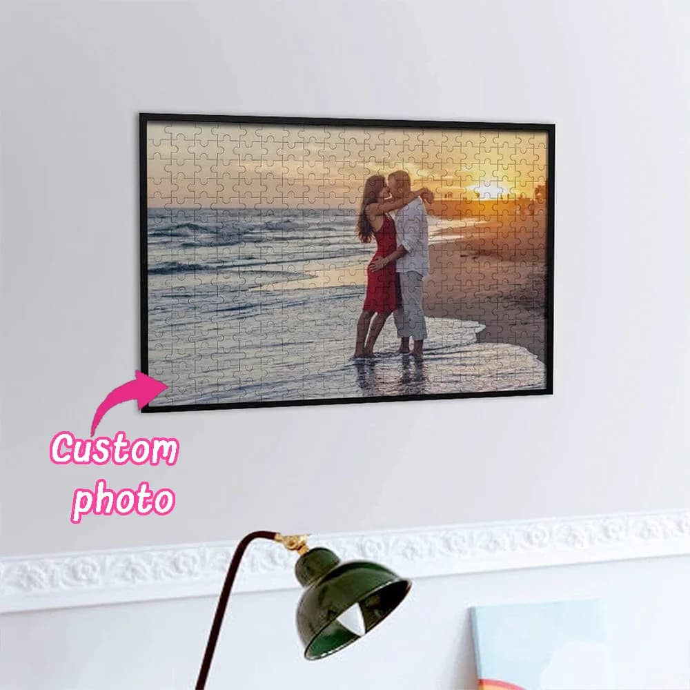 Personalized Wooden customized photo puzzle, Modern puzzle design, exclusive gift for creative enthusiasts