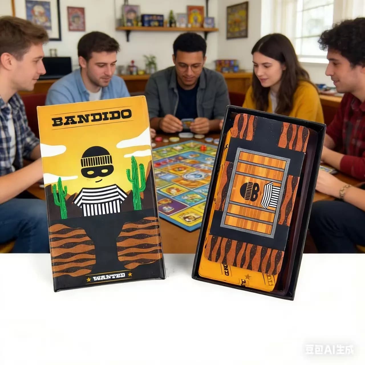 Gioco da Tavolo Bandido 2026, 1-4 Giocatori, Gioco di Strategia e Puzzle con Carte per Bambini e Adulti, Divertimento per Feste e Famiglia