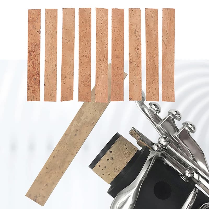10Pcs Clarinet Cork Saxophones Clarinet Neck Cork Joint Sheets for Saxophones Musical Instruments Accessories‘