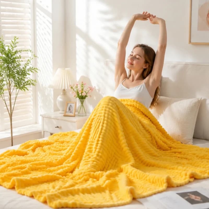 Coperta Morbida in Peluche Stampata Indossabile, Comoda Coperta a Felpa Calda e Confortevole per Divano, Camera da Letto e Riposo Quotidiano