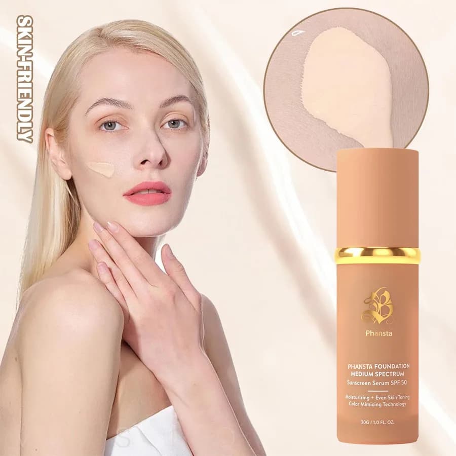 Crema fondotinta 4 in 1, fondotinta correttore idratante, non grasso, duraturo, impermeabile, resistente al sudore, trucco correttore