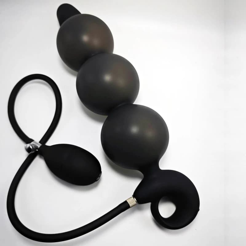 Bdsm Plug anale gonfiabile vibrante per coppia masturbatore donne espansore vaginale uomini dilatatore di testa grande Dildo tirare perline giocattoli del sesso