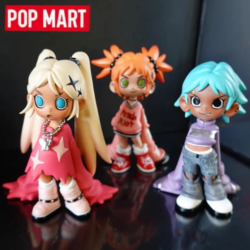 POP MART Lil Peach Riot Loading Series Blind Box Anime Action Figure Mystery Box Surprise Dolls Giocattoli da Collezione per Ragazze Regali