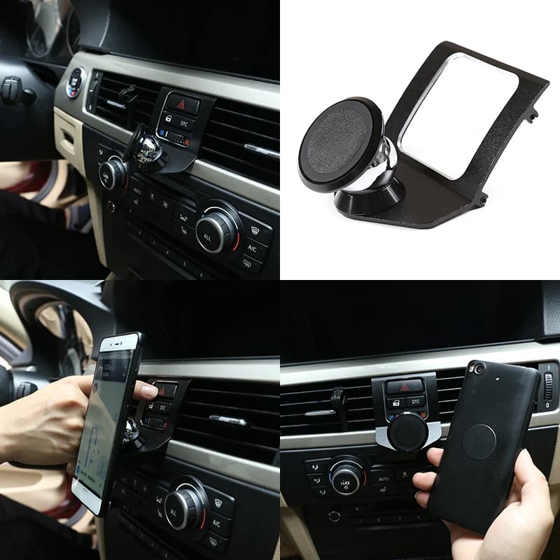 Navigation bracket for mobile phone support aluminum alloy for BMW 3 E90 E92 E93 2005-2012 Car accessories
