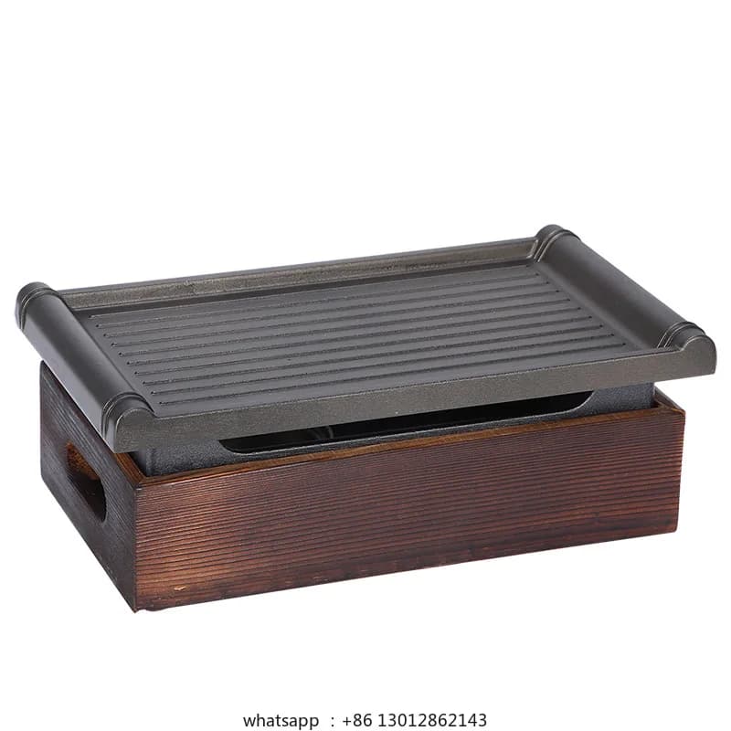 Smoke free portable barbecue stove, charcoal barbecue stove, household non stick cooking tool