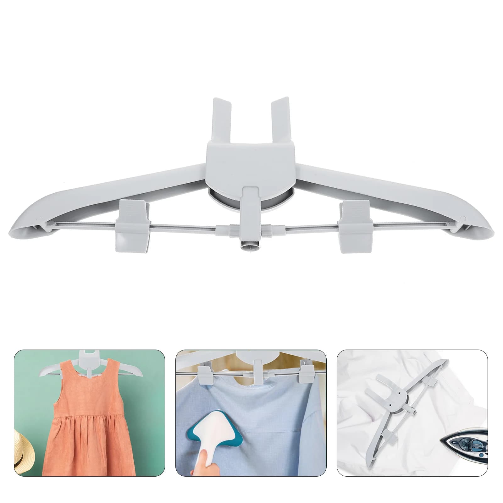 Appendiabiti pieghevole Appendiabiti per indumenti Accessori per piroscafo Appendiabiti pieghevole Ferro da stiro Ganizer Rack di stoccaggio per pantaloncini