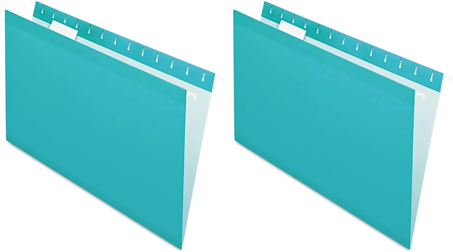 Cartelle portadocumenti formato legal, colore acqua, confezione da 2