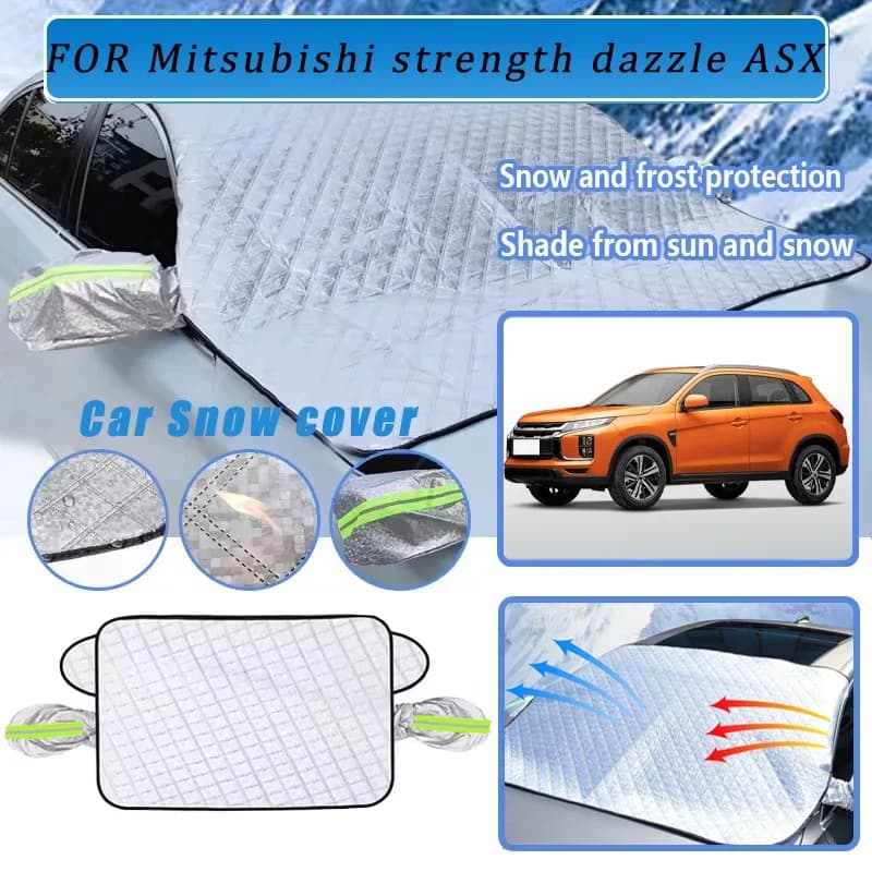 Addensato Auto Ora Parasole Parabrezza Copertura Con 5/9 Magneti Protezione UV Anti Neve Luce Solare Per Mitsubishi Strength Dazzle ASX
