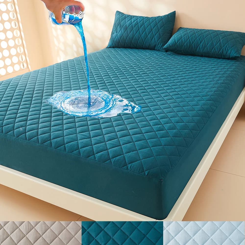 Coprimaterasso spesso in tessuto 3D Air, coprimaterasso impermeabile al 100%, lenzuolo con angoli morbido e traspirante (senza federa)