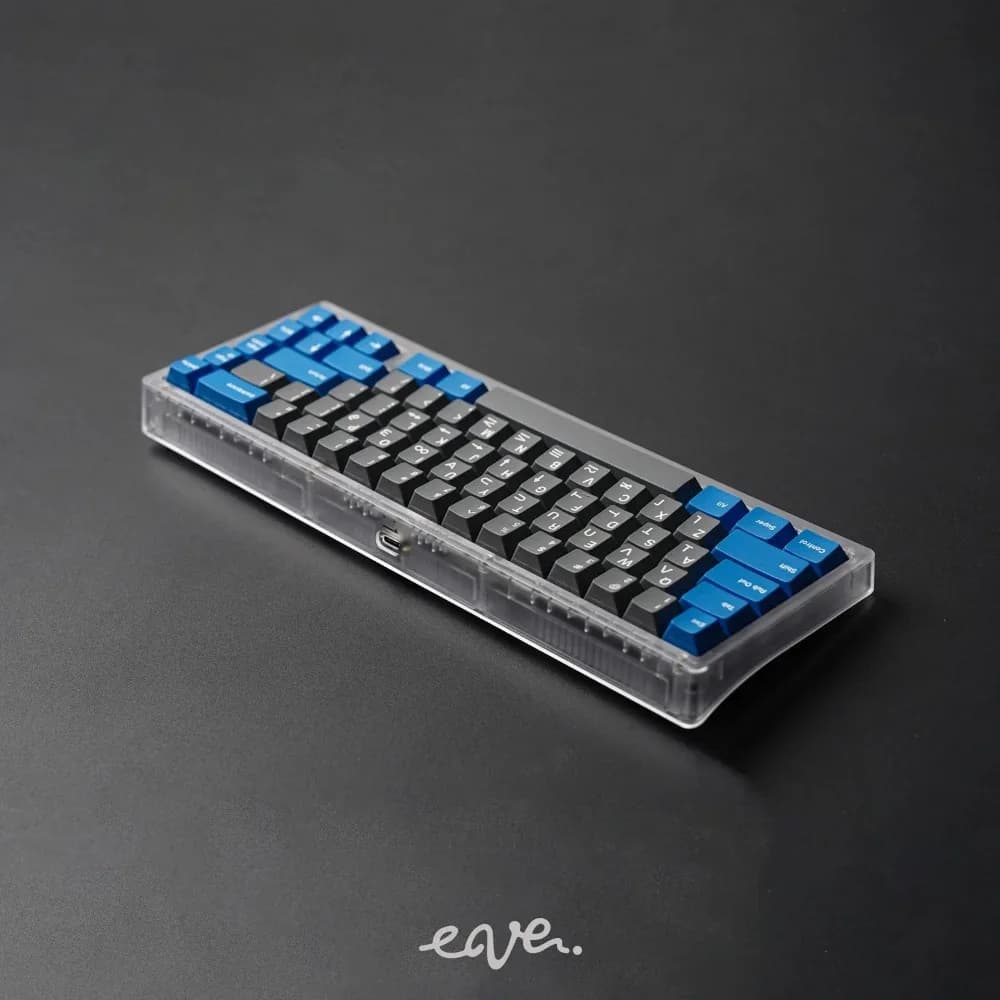 Swagkeys EAVE65 Mechanical Keyboard Kit GASKET Keyboard Kit with Custom RGB Transparent Case with Cable Hot-swap Game Accessories Gifts