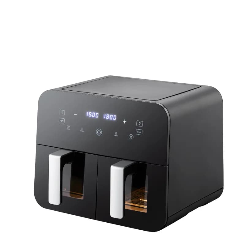 Air fryer, multi-functional digital large-screen double pan