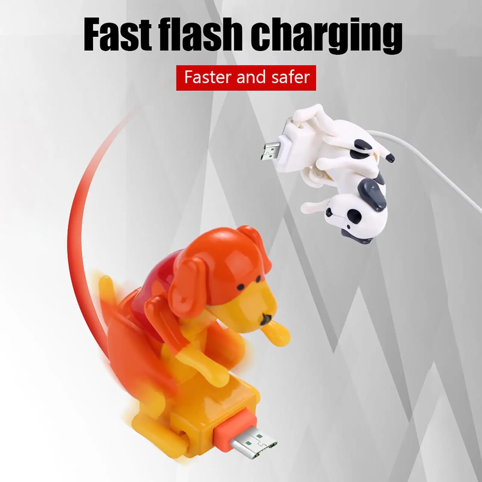 1.2m Funny Humping Dog USB Smartphone Charging Cable for Mobile Phone