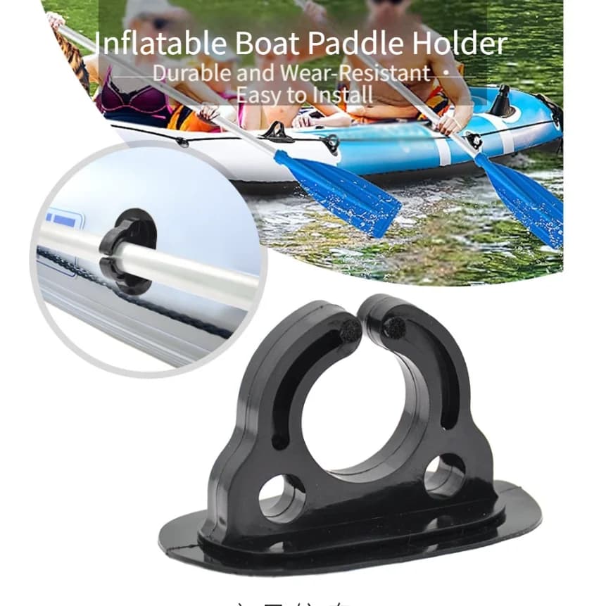 4 Pezzi Fibbia per Pagaia da Kayak in PVC, Supporto Fissaggio Pagaia Aperta, Fibbia per Corda di Sicurezza, Porta Pagaia per Canoa, Accessori di Sicurezza