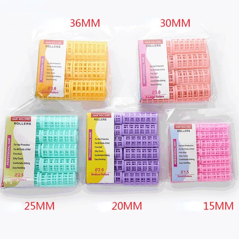 Plastic Pigro Heatless Hair Bigodino Frangia Brake Rod No Heat Roller Set Curl Root Perm Rods Hair styling accessories Casual