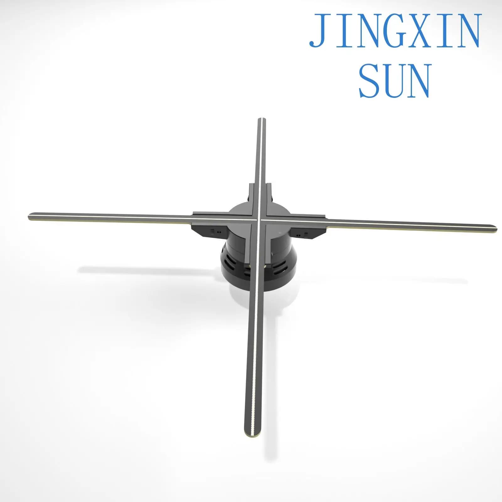 Fan screen holographic projector