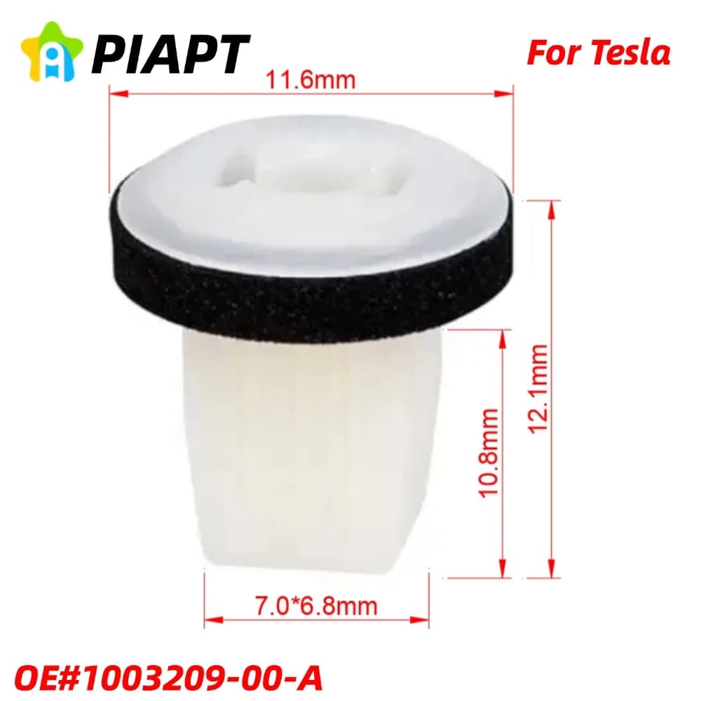 Gommino per viti del pannello di rivestimento portiera e portellone, dado targa per Tesla 1003209-00-A compatibile con Model S X 3