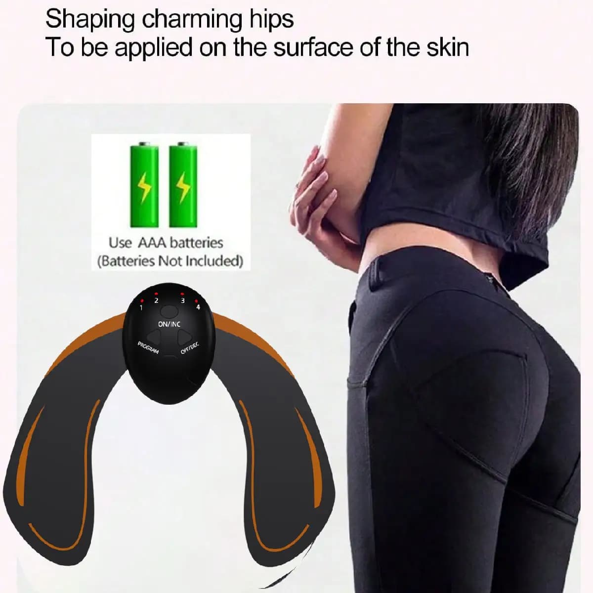 Portable stimulator for exercise of abdominal muscles of hip Fitness and weight loss Lenitive massage Modeling and fat reduction