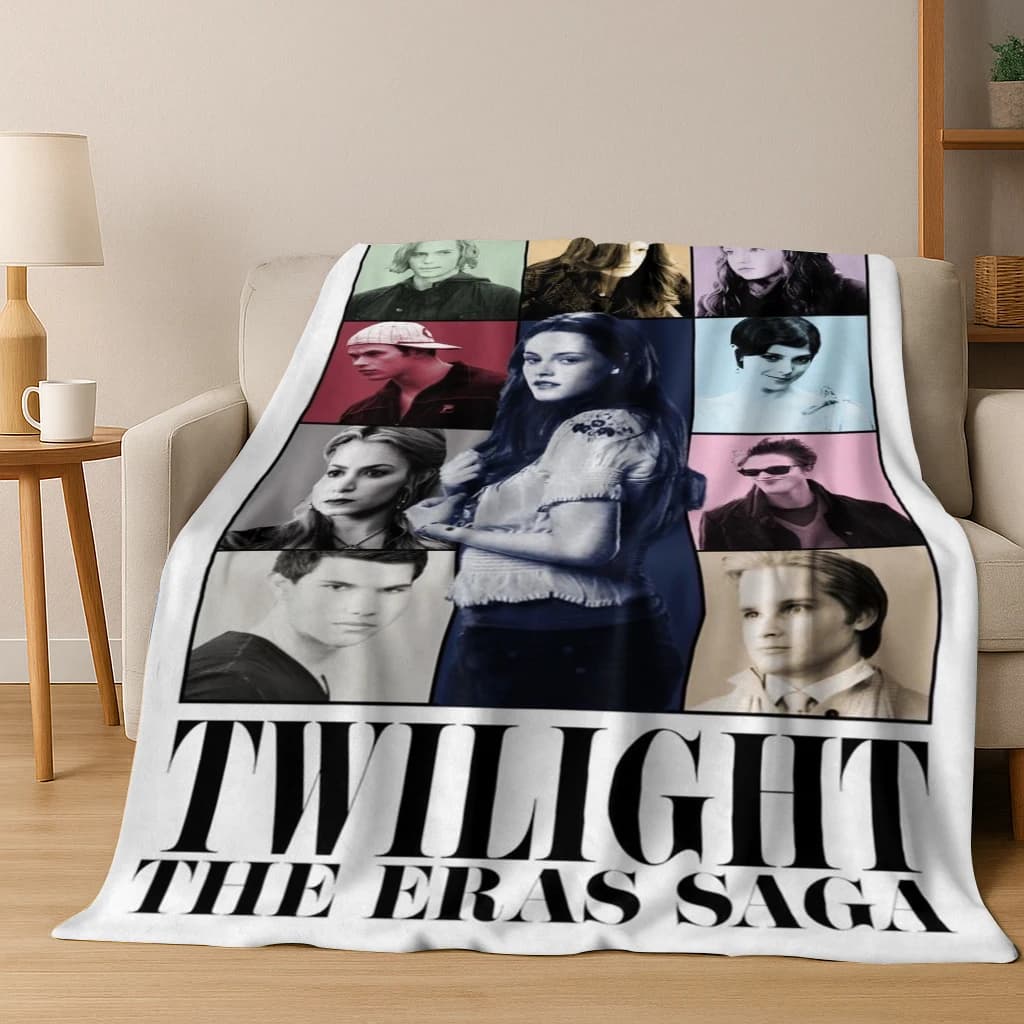 26 Style Twilight Isabella Edward Art Coperta di flanella, accogliente e morbida coperta per la casa, camera da letto, divano letto, copertura da picnic, regalo per bambini
