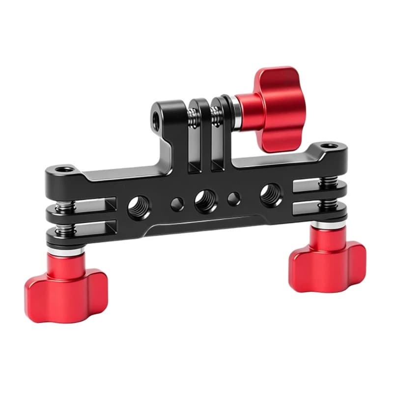 U55B 3 Prongs Multiple Position Adapter Bracket For Action Camera Aluminum Alloy
