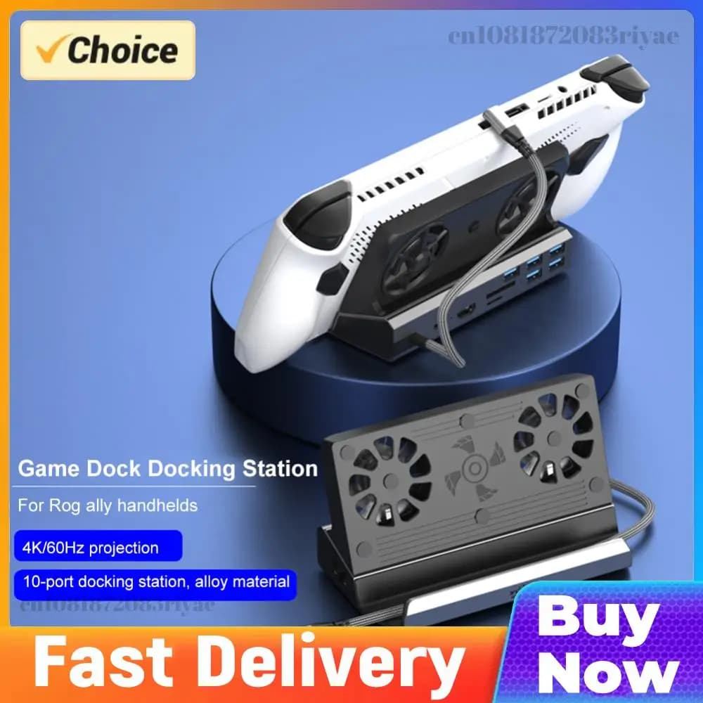 Base per TV 4K 60Hz, Hub Docking Station con Gigabit Ethernet 1000Mbps, USB C, USB 3.0, USB 2.0, PD 100W per Steam Deck
