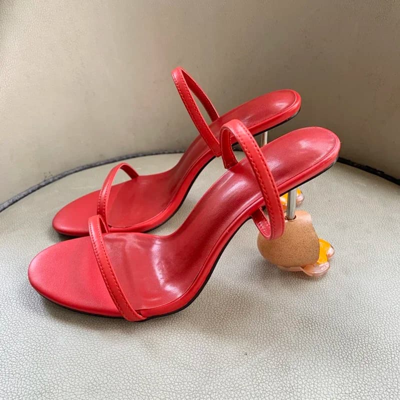 Sandals with Summer Strap Open Toe High Heels Strange Heel Designer Eggs Modern Shoes Swimwear Sweatshirts Schuhe Damen