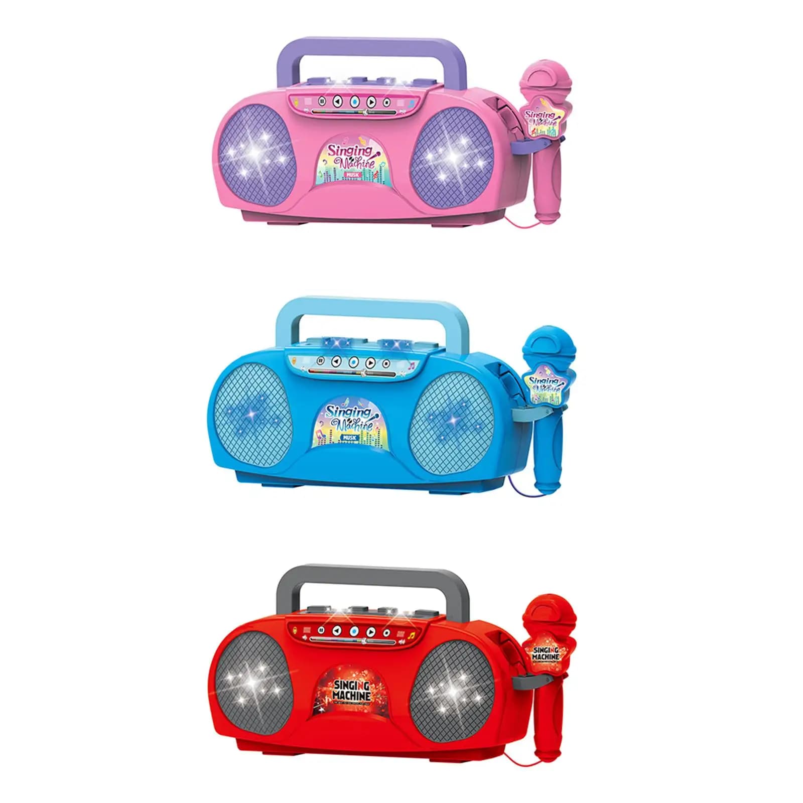 Microfono per bambini Macchina per karaoke Mini altoparlante Regali di compleanno Giocattolo educativo stereo multiuso portatile per viaggi di picnic