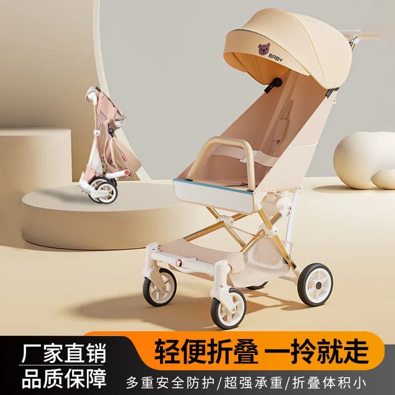 Carrello pieghevole per ombrellone da viaggio Tasca per bambini Passeggino leggero da viaggio per bambini per passeggiate per bambini