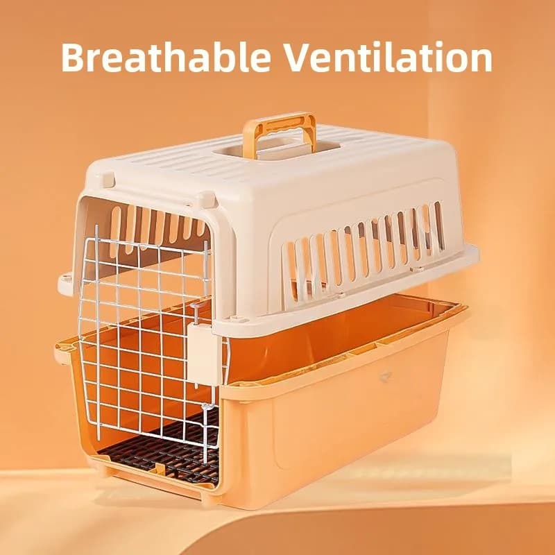 Borsa da trasporto portatile media per animali domestici, gabbia da viaggio per cani, per gite e viaggi in auto, gabbia leggera per trasporto aereo di animali domestici