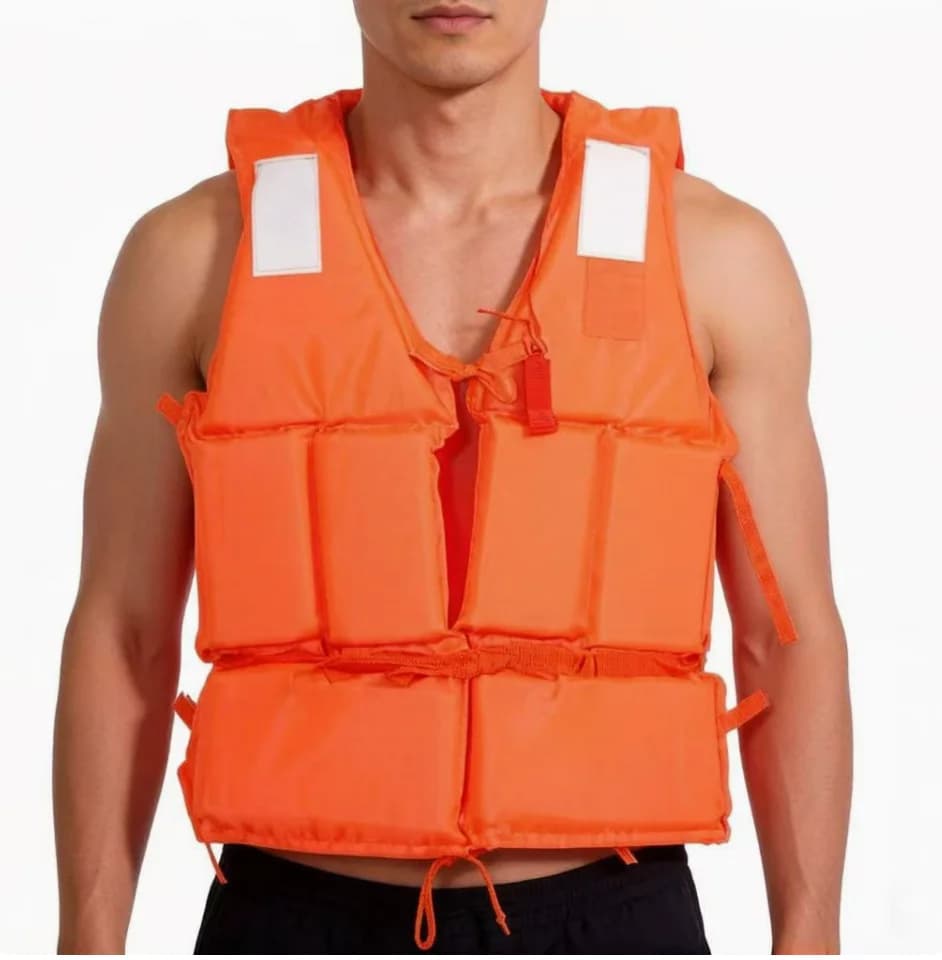 Life Jacket Orange Useful Adult Childen Foam Flotation Swimming Life Jacket Vest Boats Fishing Vest Swimming Drifting Vest