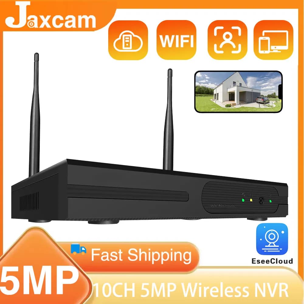 ESeeCloud APP 16CH Wireless NVR H.265 5MP Wifi Camera Recorder P2P CCTV Camera IP Camera WirelessNVR Network Recorder