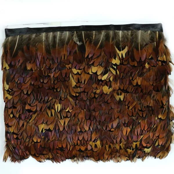 10 metri/lotto Altezza 4-6 cm Artigianale Naturale Anello-Collo Cuore Piuma di Fagiano Trim Frangia per Accessori di Abbigliamento, piume artificiali