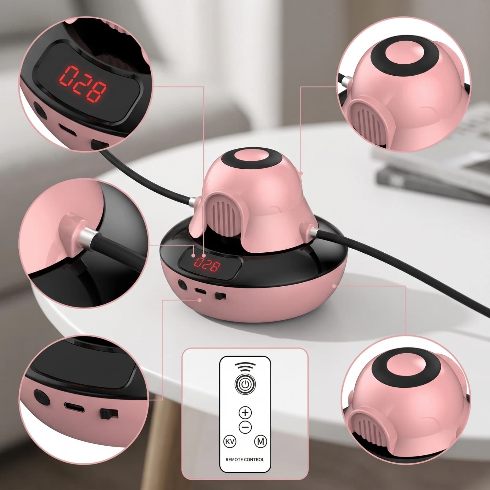 Remote-controlled Smart Skipping Machine with USB C Rechargeable Design Automatic Jump Rope Trainer for Indoor Fitness