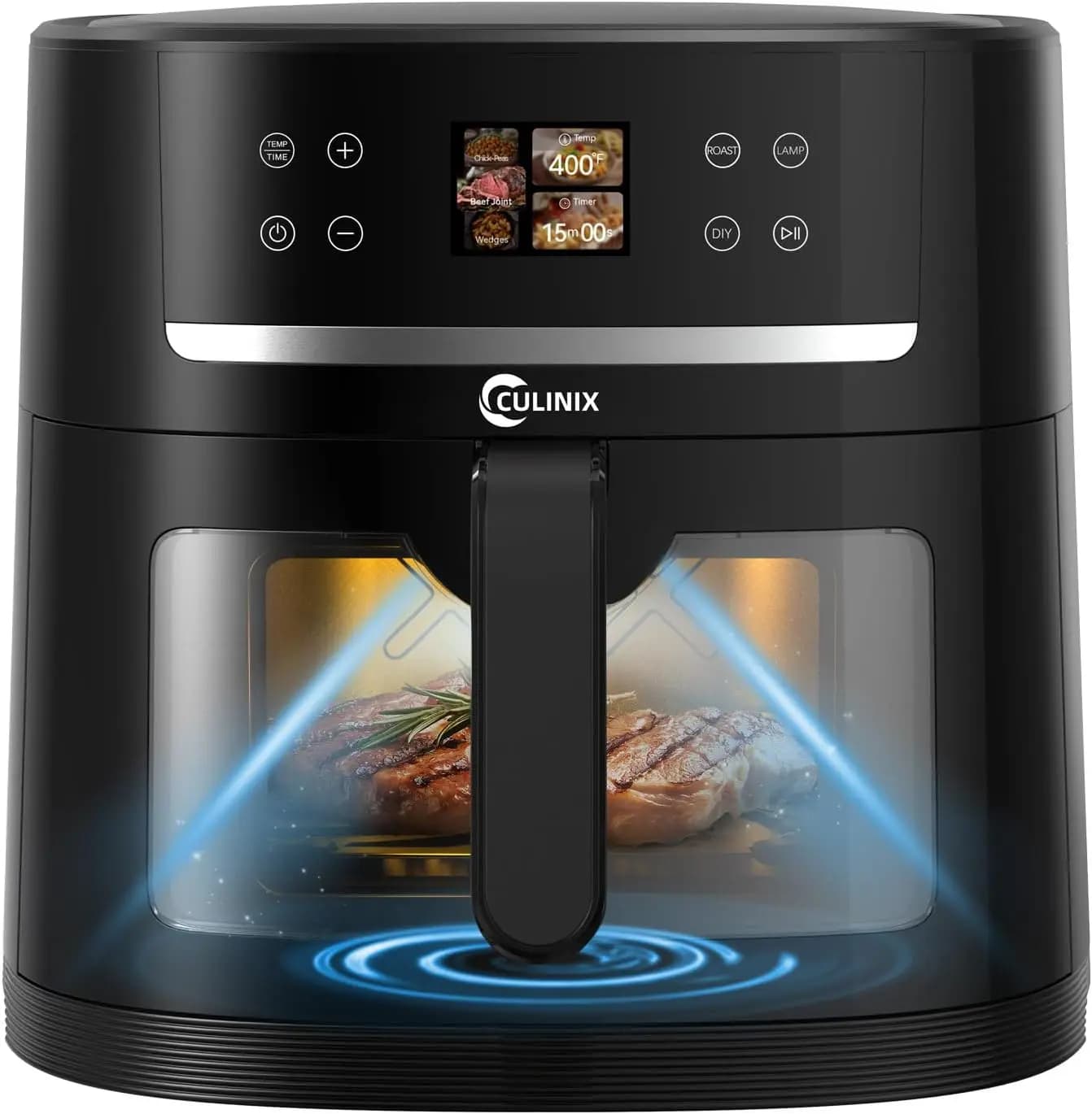 Smart AI-Powered 8.5-Quart Air Fryer with Integrated Food Recognition Camera, Automatic Recipe Selection and Cooking Time Adjust