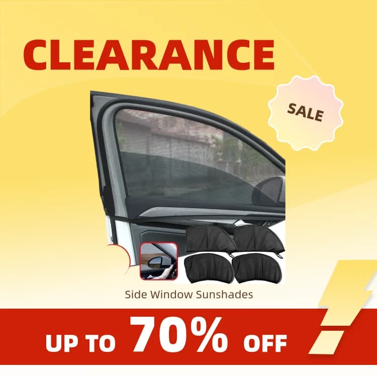Clearance_Car Sunshade Anti-mosquito Insulation UV Protective Glass Sunscreen Mesh Reflective Sunshade Protective Window Film Fo