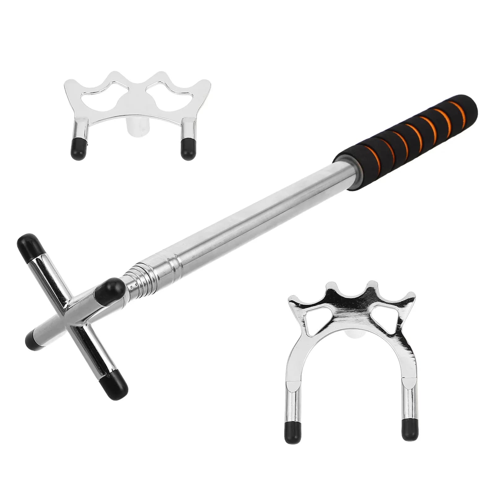 1 set Adjustable Telescopic Pool Extension Stick Stainless Steel Billiard Cue Extender Nonslip Handle Home Club Use Retractable
