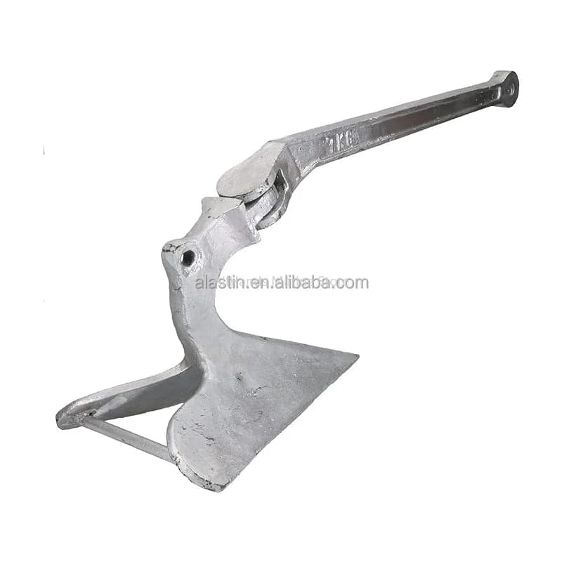 Marine Hardware Hot Dip Galvanized Steel Plough Anchor Plow Anchor CQR Boat Anchor For Sale